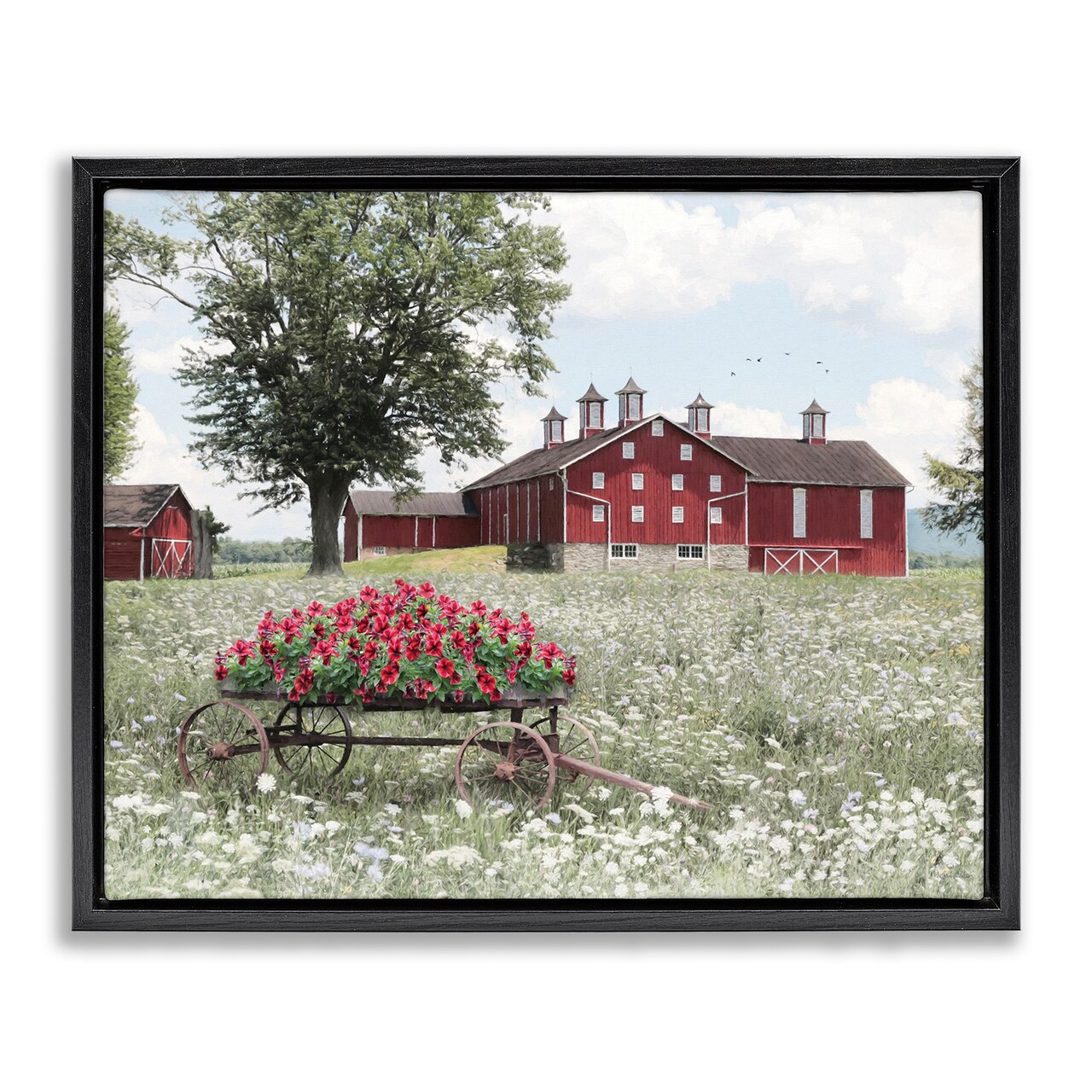 Stupell Industries Old Milton Farm Floating Frame, design by Lori Deiter